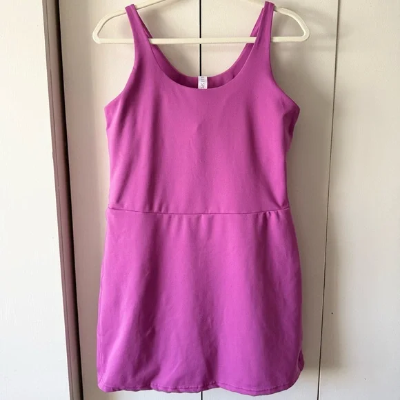 Elle Sport Women's Active Tank Dress Athletic Dress Tennis Dress in Pink Size M - Picture 5 of 9